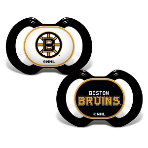 BabyFanatic Officially Licensed Unisex Pacifier 2-Pack - NHL Boston Bruins - 1 of 4