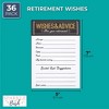 Sparkle and Bash Set of 50 Well Wish and Advice Cards for Happy Retirement Celebration and Party Supplies - image 2 of 4