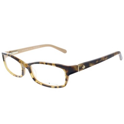 Kate Spade  W72 Womens Rectangle Eyeglasses Havana Beige 51mm