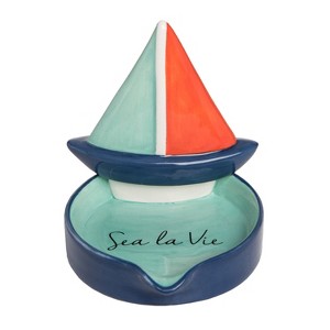 Beachcombers Sailboat Spoon Rest - 1 of 2