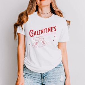 Galentine's Social Club Glitter - Women's Short Sleeve Graphic T-Shirt - 1 of 4