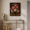 Art Remedy Jacob van Hulsdonck - Roses in a Glass Vase Vintage Classic Roses Wall Art Unframed - 2 of 4