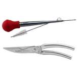 BergHOFF 3Pc Poultry Set: Baster, Injector & Shears