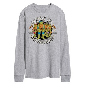 Men's - Teenage Mutant Ninja Turtles - Respect The Brotherhood Long Sleeve Graphic T-Shirt - 1 of 4