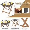2 Pieces Patio Chaise Lounge and Table Set with 4-Level Adjustable Backrest - 2 of 4