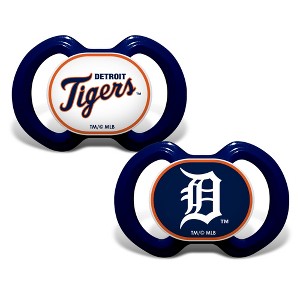 BabyFanatic Officially Licensed Unisex Pacifier 2-Pack - MLB Detroit Tigers - 1 of 4