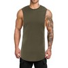 3 Pack Mens Muscle Tank Tops Quick Dry Sleeveless Cut Off Shirts Bodybuilding Gym Workout Shirt - 3 of 4