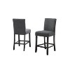 NicBex Dining Chairs Set of 2 Upholstered Chair Counter Height Stools with Nailhead Trim Suitable for Kitchen - 2 of 4
