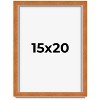 PosterPalooza | Classic Brown Picture Frame - UV Acrylic, Foam Board Backing, Hanging Hardware - 2 of 4