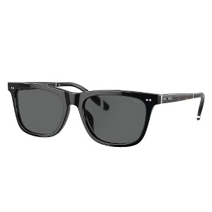 Polo Ralph Lauren PH 4205U 500187 Unisex Square Sunglasses Shiny Black 56mm - 1 of 3