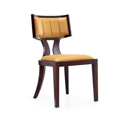 Set of 2 Pulitzer Faux Leather Dining Chairs Pearl - Manhattan Comfort