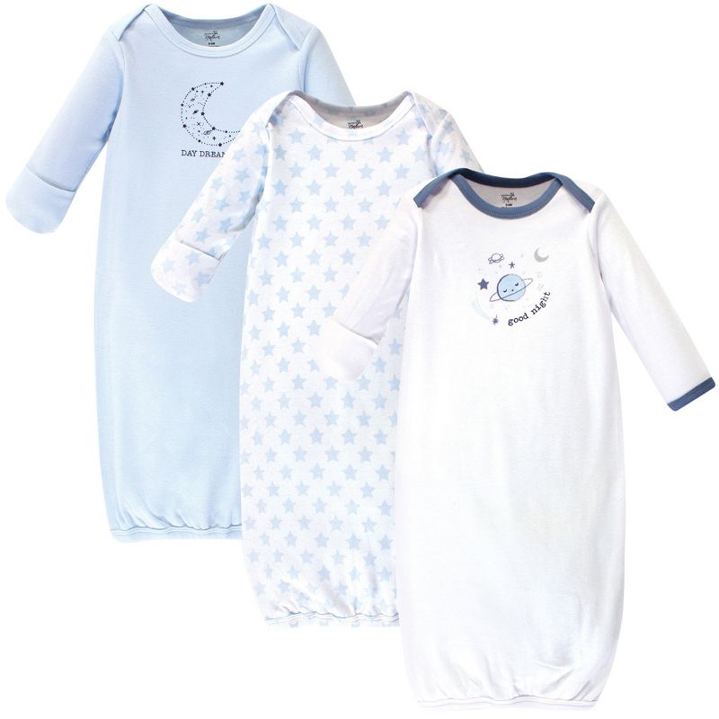 Touched by Nature Infant Boy Organic Cotton Gowns, Constellation, Preemie/Newborn, 1 of 5