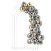 Outsunny Metal Arch Backdrop Stand Set of 3, 7/6.5/6 ft Wedding Arch Frame, Balloon Backdrop Arch Stand Set for Birthday Party - 4 of 4