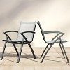 Garvee 71″ Marine‑Grade Aluminum Outdoor Dining Table Set with Umbrella Hole, 6 Aluminum Outdoor Dining Chairs with Quick-Dry Textilene Fabric - 2 of 4