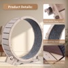 APRILSOUL 41in Wood and Wood Color Cat Exercise Wheel for Indoor Cats, Cat Running Wheel with Carpeted Runway - 4 of 4
