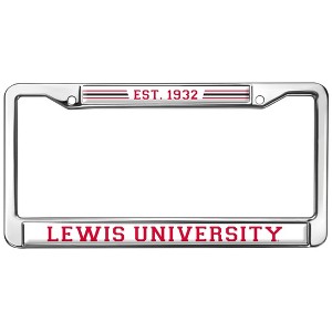 Lewis University School Logo Full Size Standard License Plate Metal Frame - 1 of 4