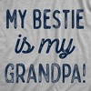 Youth Funny T Shirts My Bestie Is My Grandpa Sarcastic Graphic Novelty Tee For Young Kids - Crazy Dog Youth T Shirt Gift For Grandpa - 2 of 4