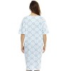 Just Love Womens Nightgown - Short Sleeve Henley Oversized Sleepwear Gown - 3 of 3