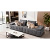 TiramisuBest Modular L-Shaped Modular Sofa Loveseat Deep Seat Foam Sofa Removable Sofa Units for Living Rooms and Apartments, Antique Gray - 4 of 4