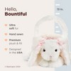 Bearington White Bunny Rabbit The Plush Basket Bunny, 12 x 13 Inch Bunny Basket, Basket for Babies - 2 of 4