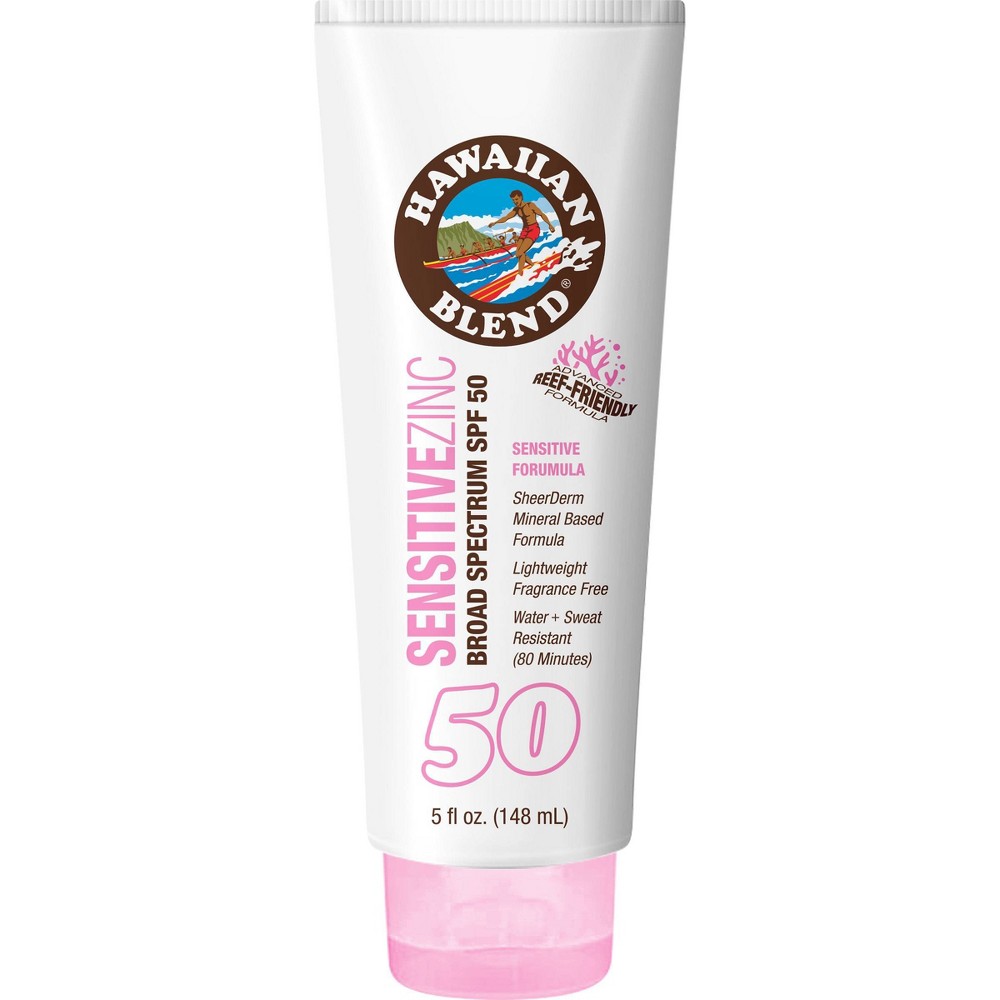 Photos - Sun Skin Care Hawaiian Blend Sensitive Skin Zinc Sunscreen - SPF 50 - 5 fl oz