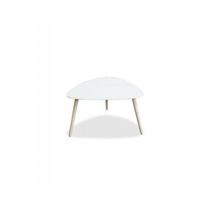 HomeStock Rowan Indoor/Outdoor Large Side table kidney style, alum top and legs, powder coating finish - 1 of 2