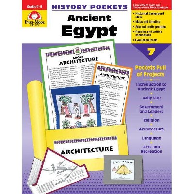 Ancient Egypt Grade 4-6+ - (History Pockets) by  Evan-Moor Educational Publishers (Paperback)