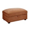PAGED 34" Chenille Fabric Ottoman with Storage, Modern Sectional Sofa Footstool Module, Entryway Shoe Bench for Living Room, Bedroom - 2 of 4