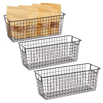 Farmlyn Creek 2 Pack Decorative Water Hyacinth Storage Baskets With 3  Compartments For Bathroom, Laundry Room, Nursery : Target