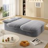MYINDA 78.7 " 2-in-1 Foldable Sofa, Corduroy Sofa, Convertible Floor Sofa Bed, with Multi Functional Blanket,Suitable for Living Rooms, Offices - 2 of 4