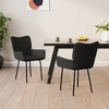 vidaXL Dining Chairs, 2 Pcs, Black Velvet - 2 of 4
