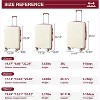Expandable Suitcase 3 Piece Set, Luggage Set of 3 Piece Suitcase with Spinner Wheels, Hardshell Luggage 3 Piece Set(20"/24"/28") - 2 of 4