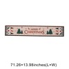 Unique Bargains Christmas Table Runner Three Gnomes Polyester Multicolor 71x14 Inch 1 Pc - 3 of 4