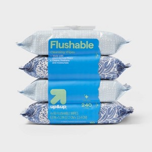 Flushable Cleansing Wipes - Fresh Scent - up&up™ - 1 of 4