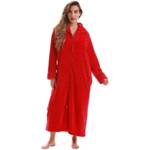Just Love Plush Zipper Lounger Robe for Women - 1 of 3