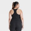 Women's Everyday Soft Rib Racerback Cropped Support Tank Top - All In Motion™ - image 2 of 3