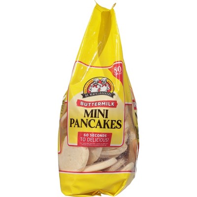 De Wafelbakkers Frozen Mini Buttermilk Pancakes - 80ct/28.2oz