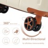 Sapphtopaz Carry-On/Checked Luggages,ABS Hardshell Luggage with Double Wheels, Expandable Lightweight TSA Lock Suitcase - 4 of 4