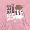 We Bare Bears Grizz Pan Pan Ice Bear Adult Pull-Over Hoodie - 2 of 4