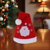 Unique Bargains Christmas Hat Polyester Non-Woven Fabric Red 10.63"x13.78" 1 Pc - 2 of 4