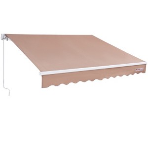 Vynxaria 12' x 10' Retractable Awning - Versatile Sunshade for Outdoor Comfort - 1 of 4
