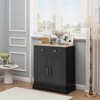 Kitchen Storage Cabinet,Modern Buffet Cabinet with Storage, Coffee Bar with 2 Drawers and 2 Doors,Floor Sideboard Buffet for Living Room, Dining Room - 2 of 4
