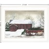 SEVOBAL Wall Art Christmas Wagon Holiday Framed Print for Living Room Seasonal Home Decor Display, White, 21"*1"*15" - 2 of 4