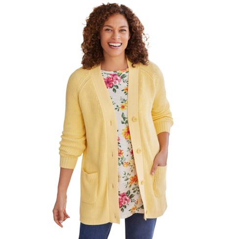 Plus size button front cardigan deals