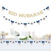 Big Dot of Happiness Eid Mubarak Letter Banner - Ramadan Decorations - No-Mess Real Gold Glitter Eid Mubarak Letters - 2 of 4
