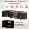 70.8" Modern Minimalist TV Stand for TVs up to 80", Freestanding Entertainment Center with 3 Drawers, 2 Cabinets & Open Shelf for Living Room - 3 of 4