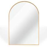 Serio 30"x 20" Arch Top Aluminum Alloy Framed Rectangular Bathroom Mirrors - The Pop Home