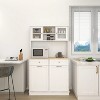 LunaLulinlk 67.7" Tall Kitchen Trash Can Storage Cabinet for Kitchen, Dining Room, Living Room-White - 2 of 4