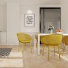 Set of 2 All-Weather Armchairs with Comfortable Backrest, Indoor Outdoor Armchairs, PP Patio Accent Chairs for Living Room or Beach–The Pop Home - 2 of 4