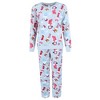 em & alfie Women's Snowman Print Plush PJ Set - 2 of 4
